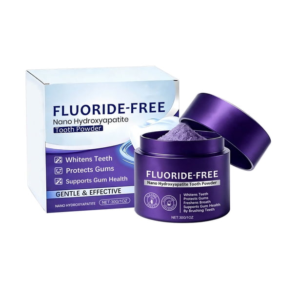 Purple Teeth Restoration Mineral Powder,Dental Restoration Whitening Booster Powder,Protect Gums and Freshen Breath,Removes Stains for Coffee, Tea, Food, Wine, and Tobacco