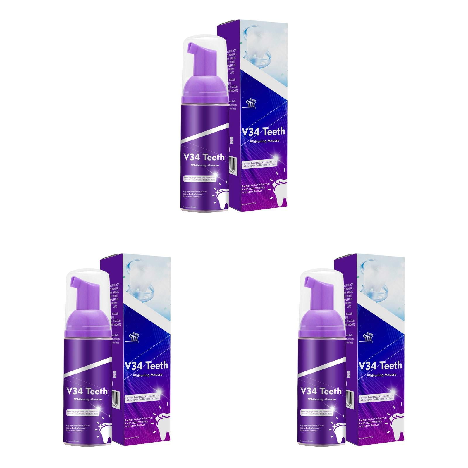 Purple Teeth Tooth Stain Removal Teeth Booster Purple Tooth Foam Purple Toothpaste 50ml Toenail