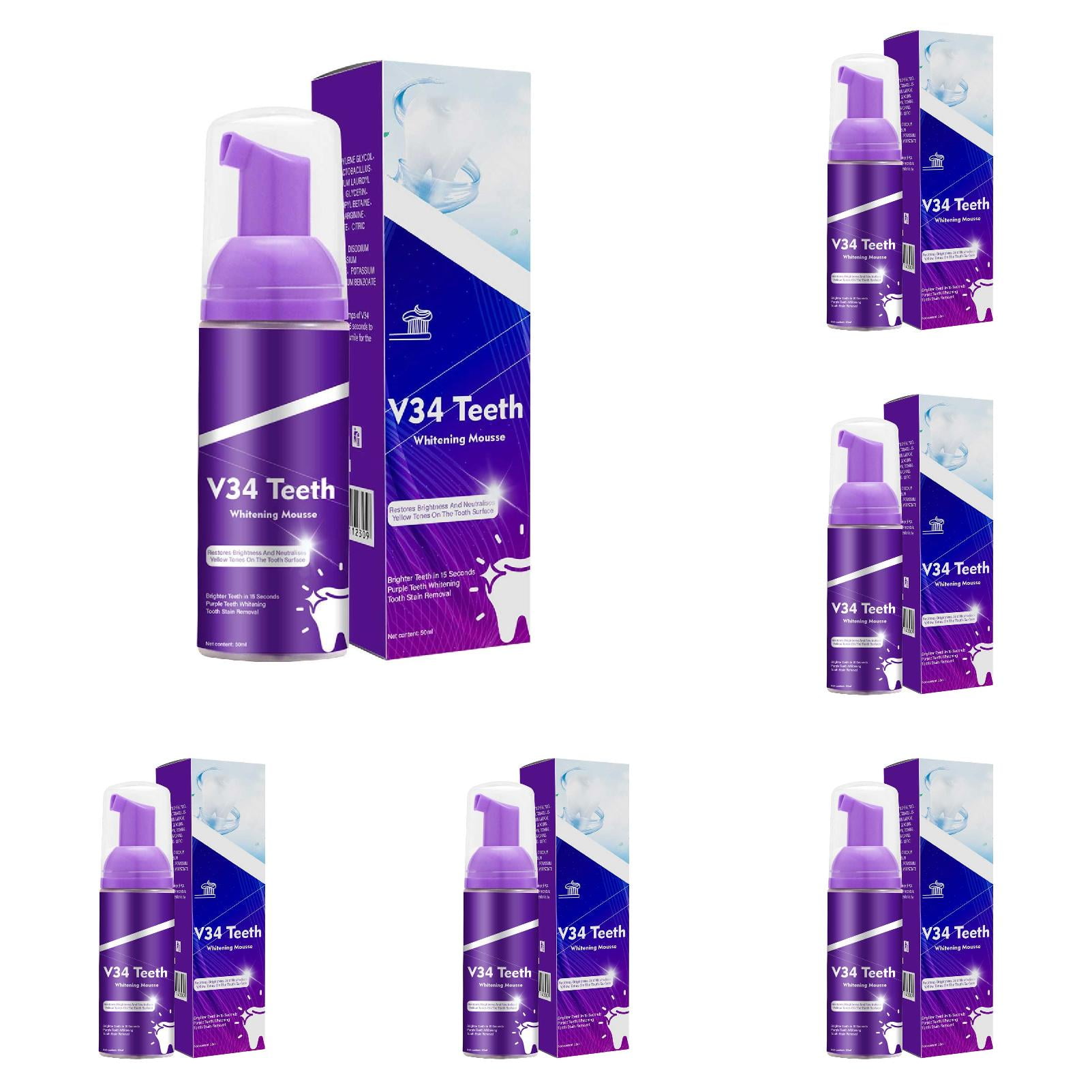 Purple Teeth Tooth Stain Removal Teeth Booster Purple Tooth Foam Purple Toothpaste 50ml Toenail