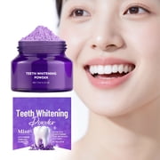 Purple Teeth Whitening Powder, Vitamin C Enamel Care Toothpaste for Sensitive Teeth, Gently Cleans & Protects, Freshens Breath, 1 Count