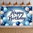thumbnail image 1 of Purple Theme Happy Birthday Banner Glitter Design Party Backdrop Balloon Decoration High Heel Celebration Background for Birthday Party Women's Birthday Indoor Decoration, 1 of 9