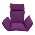 thumbnail image 1 of Purple Thicken Hanging Egg Chair Cushion, Detachable Hanging Basket Chair Cushion, 1 of 12