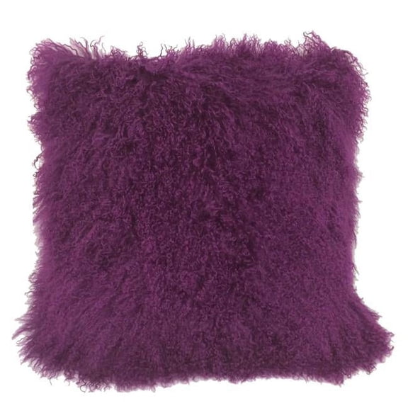 Purple Tibetan Lamb Pillow