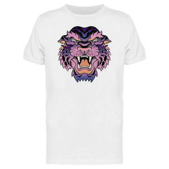 Purple Tiger  T-Shirt Men -Image by Shutterstock, Male 3X-Large