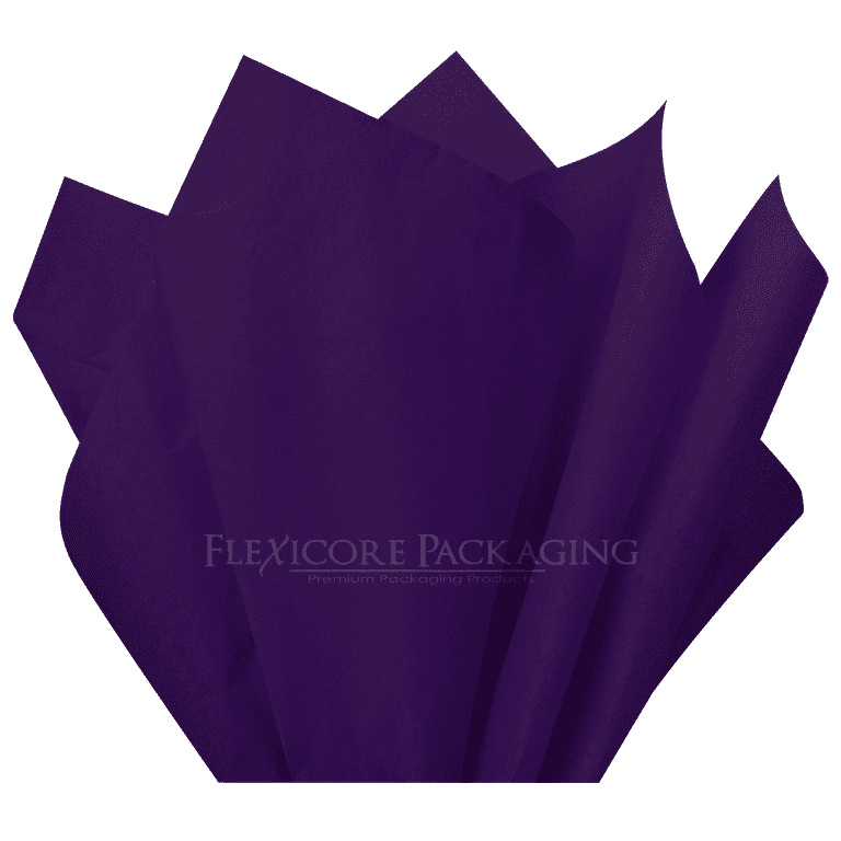 100 CT Paper Gift Wrap Tissue Paper 20” X 20”, Bulk Gift Wrapping Tissue  Paper (Purple) 