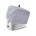 thumbnail image 1 of Purple Toaster Cover 2 Slice, Small Kitchen Appliance Covers, Grid Checkered Plaid Gingham Lattice Trellis Toaster Oven Cover with Loop, Bread Machine Cover Polyester Dust Cover Protection, 1 of 4