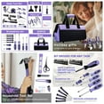 thumbnail image 1 of Purple Tool Set,223-Piece Tool Sets for Women,Tool Kit with 13-Inch Wide Mouth Open Purple Tool Bag,The Basic Tool Set is Perfect for Home Maintenance, 1 of 6