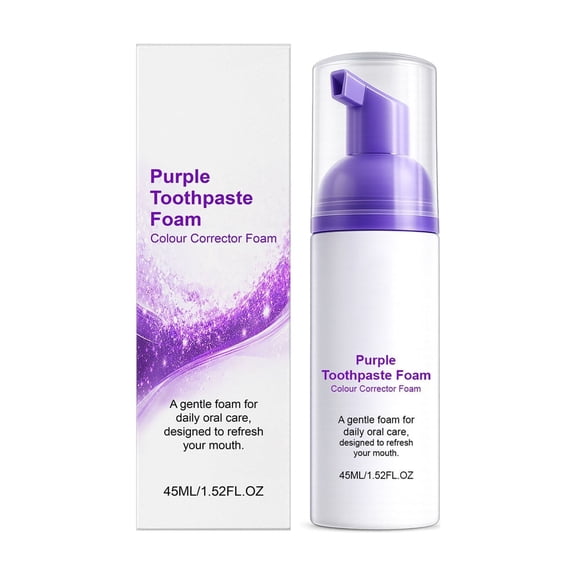Purple Toothpaste Mousse For Teeth Cleaning And Fresh Breath 45Ml