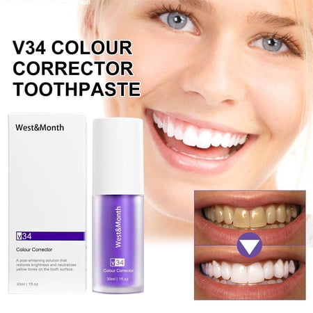 Purple Toothpaste, Purple Toothpaste for Teeth Whitening, Teeth Whitening Toothpaste.