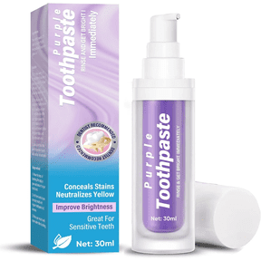 Purple Teeth Whitening, Purple Toothpaste for Teeth Whitening, Purple Toothpaste Whitening, Color Corrector Toothpaste, Teeth Whitening Gel, Tooth Stain Removal, Teeth Whitener