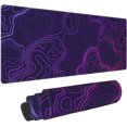thumbnail image 1 of Purple Topographic Map Mouse Pad Large XL Geographic Contour Gaming Mousepad Extended Long Keyboard Desk Mat with Non-Slip Rubber Base for Office Laptop Computer 31.5x11.8, 1 of 6