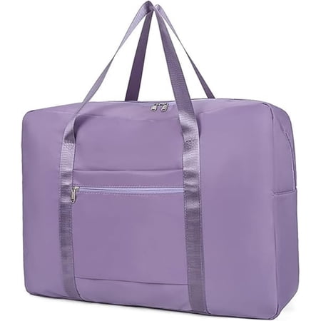 Purple Travel Duffel Bag, Spirit/Frontier Personal Item, 17x13x6 Inches, Water-Resistant, Durable