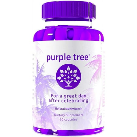 Purple Tree Post-Celebration Vitamin Pills | Rapid Hydration, Liver Support & Replenisher (30 Pills)