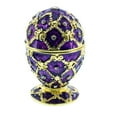thumbnail image 1 of Purple Trellis Royal Inspired Easter Egg 2.5 Inches, 1 of 3