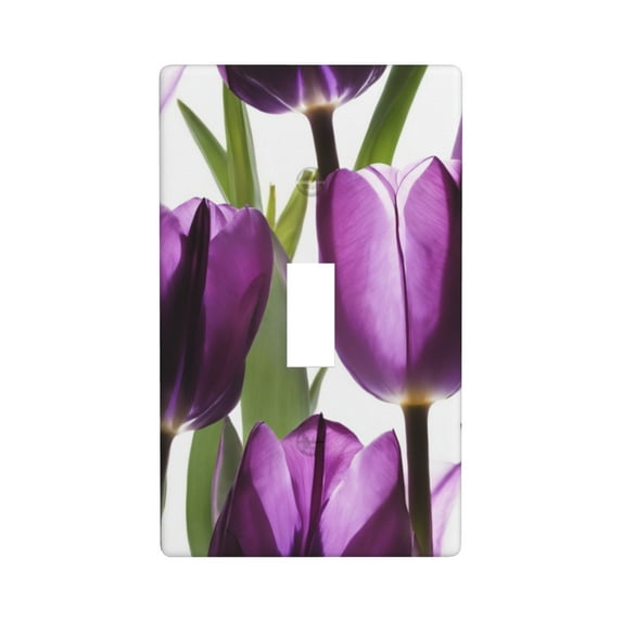 Purple Tulip (2) (2) Switch Cover Decorative Wall Plate