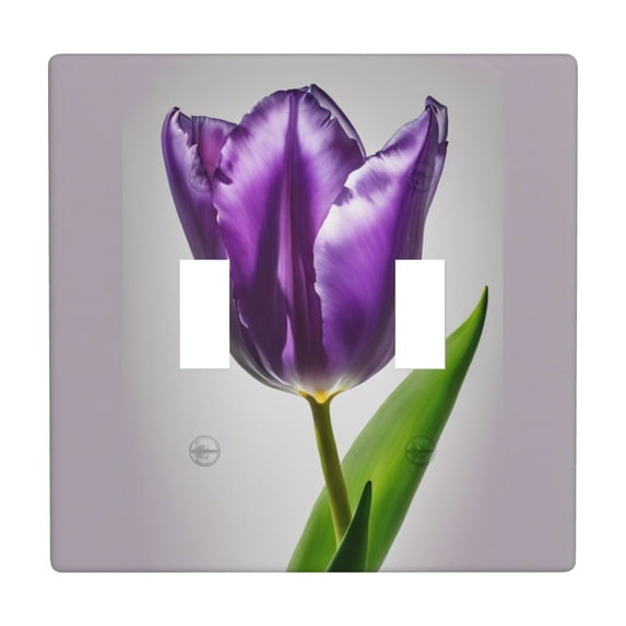 Purple Tulip (3) (2) Switch Cover Decorative Wall Plate