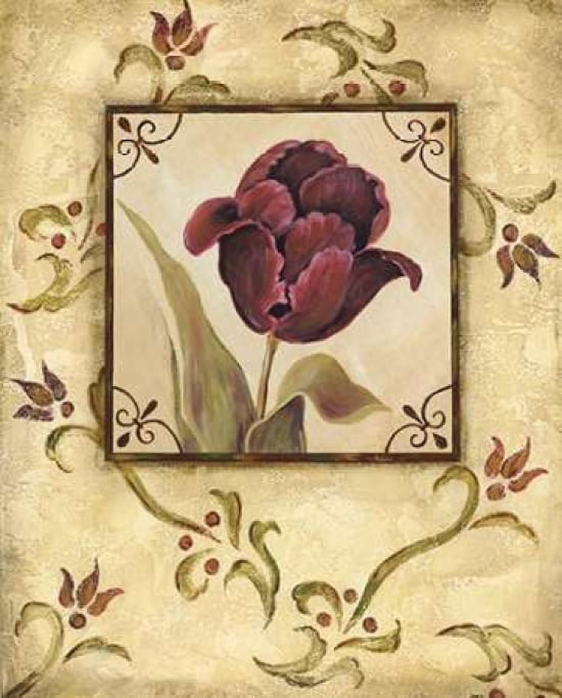 Purple Tulip II Canvas Art - Jo Moulton (24 x 30)