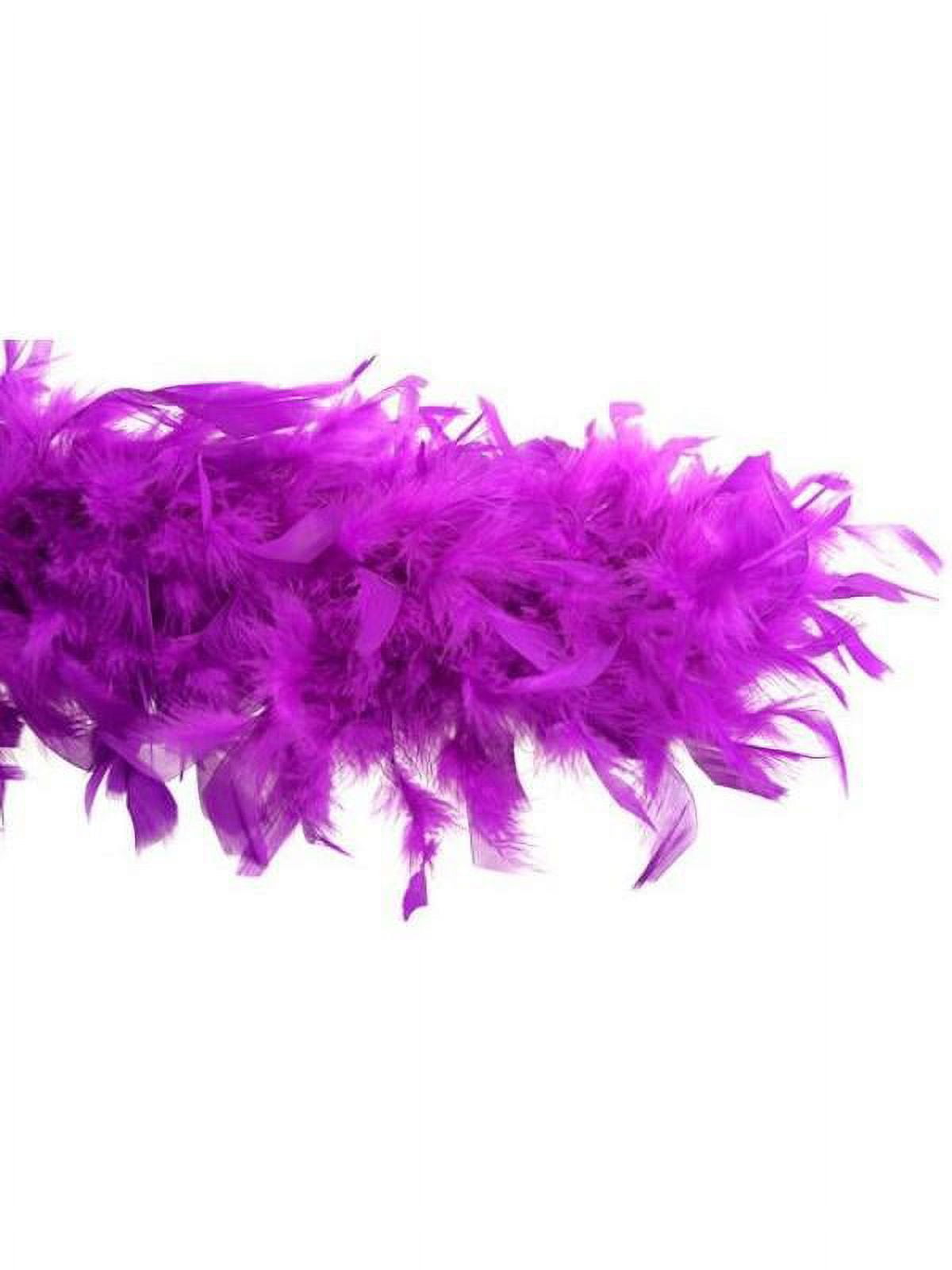 Purple Turkey Feather Boa