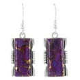 thumbnail image 1 of Purple Turquoise Jewelry Earrings for Women Sterling Silver 925 | Turquoise Network | E1446-C77, 1 of 3