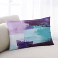 thumbnail image 1 of Purple Turquoise Throw Pillow Covers, Geometric Modern Abstract Oil Painting Soft Breathable Pillow Cases with Invisible Zipper for Sleeping, Body Pillowcases for Couch Bed Sofa Chair 24x36 Inches, 1 of 6