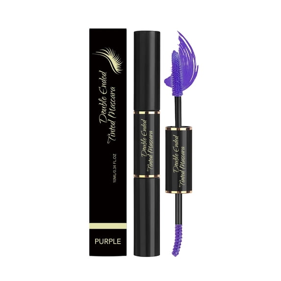 Purple Two-in-One Mascara Wand, Bright Lash Definition with Long-Wear Formula, Waterproof Colored Eye Makeup – 10ml