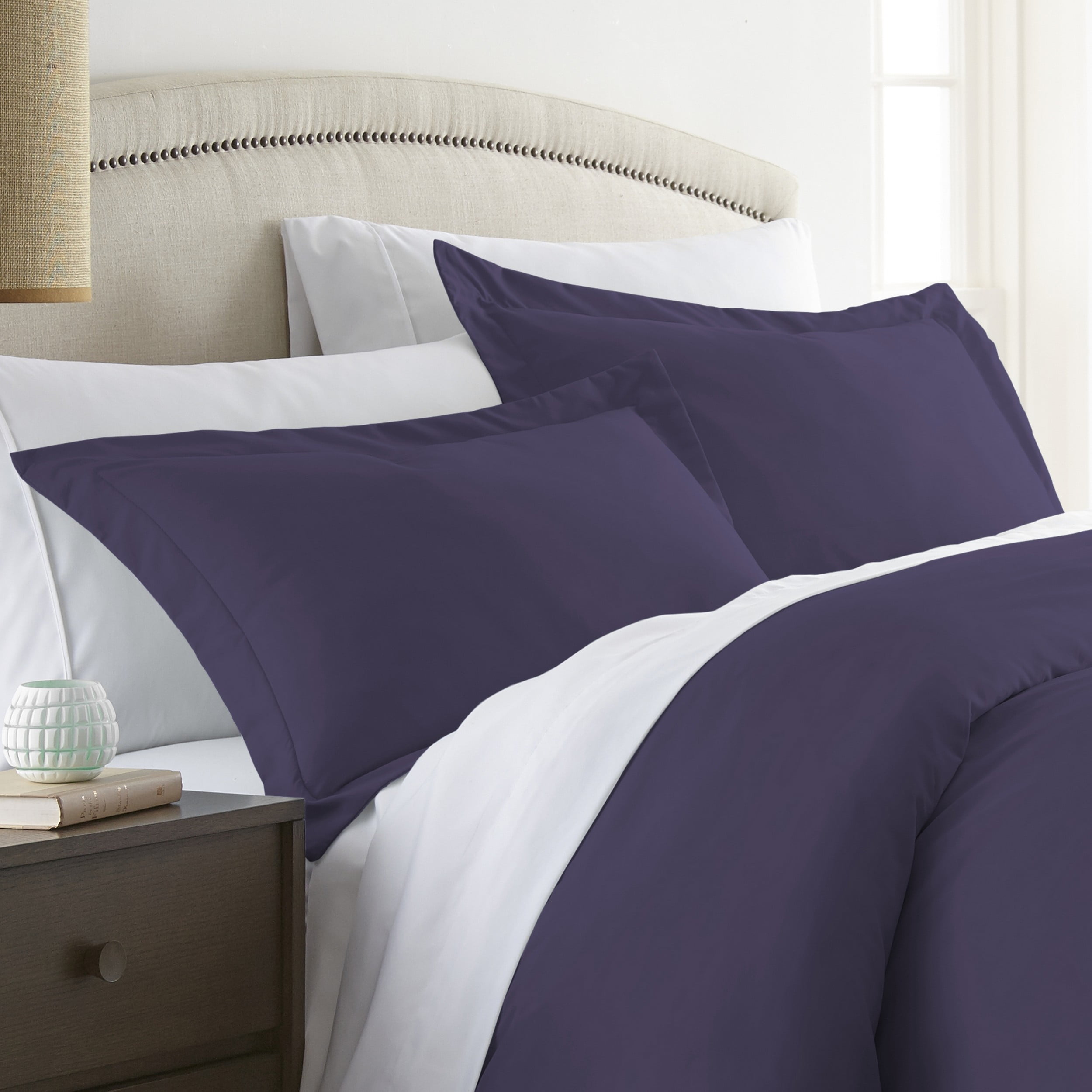 Purple Ultra Soft 2 Piece Pillow Sham Set, Standard
