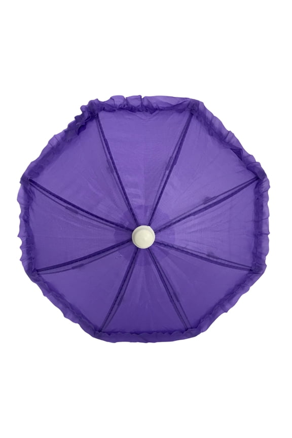 Purple Umbrella with Ruffle 5" (Each)