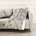 thumbnail image 1 of Purple Unicorn Figure Throw Blanket 60" x 90" Soft and Warm Blankets for Couch Sofa and Bed, 1 of 7
