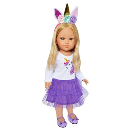 Purple Unicorn Outfit Fits 18 inch Dolls- Doll Clothes