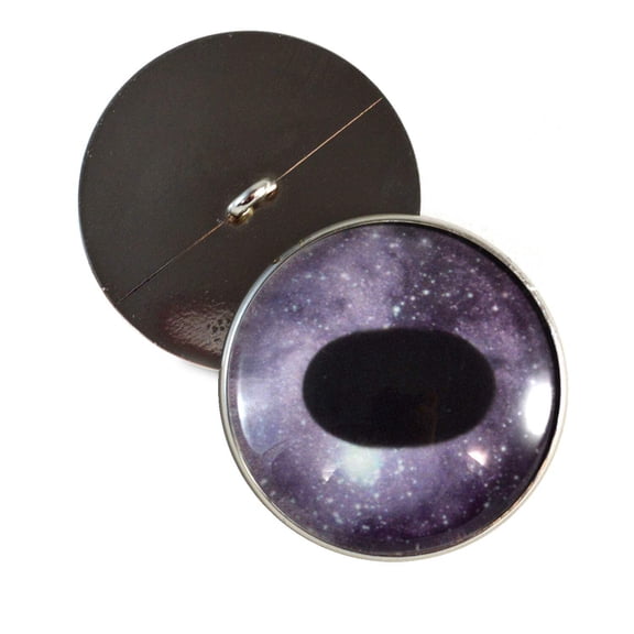 Purple Unicorn Sew-On Button Glass Eyes