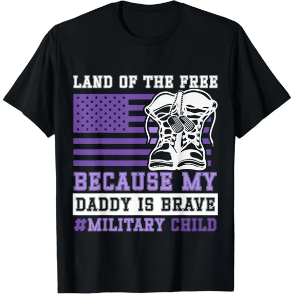 Purple Up For Military Kids Military Child Month Awareness Tee Unisex T-Shirt up to Size 5XL