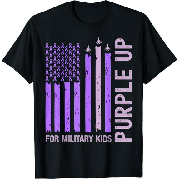 Purple Up For Military Kids Military Child Month T-Shirt