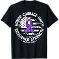 thumbnail image 1 of Purple Up For Military Kids Month Of Military Child Adults T-Shirt, 1 of 4