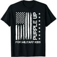 thumbnail image 1 of Purple Up For Military Kids USA Flag - Military Child Month T-Shirt, 1 of 4