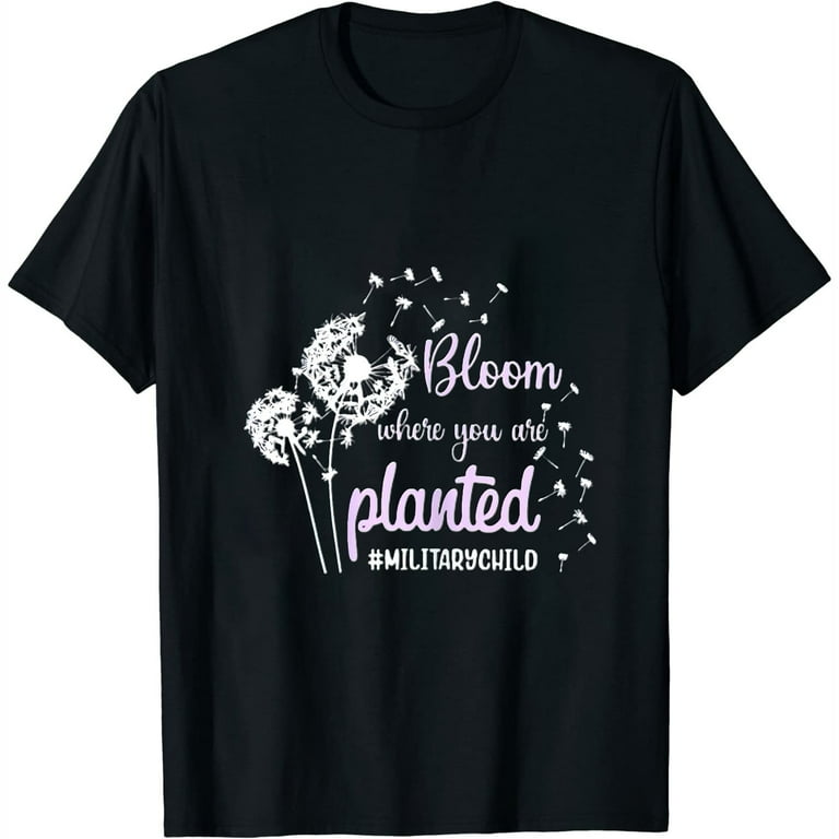 Military Child Shirt Purple Up For Military Kids Month Women T-Shirt