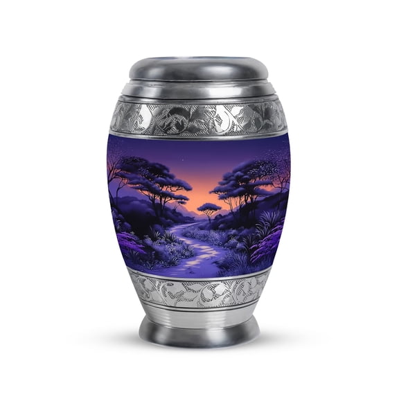 Purple Urns for Human Ashes Adult Female, Cremation Urn for Female - Memorial Decorative Urn - Ashes Urns Keepsake - 3inch, Small/Mini Size - Single 1Pcs