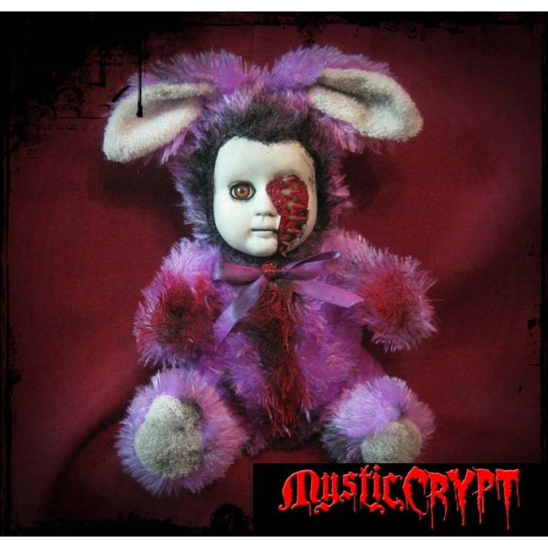 Purple Vampire Rabbit Bunny Creepy Horror Doll by Bastet2329 