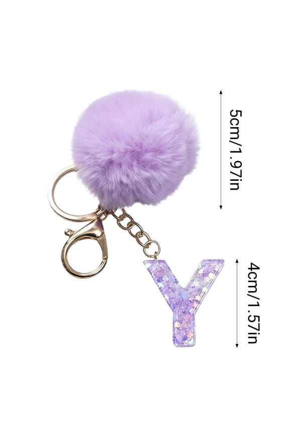 Purple Velvet Ball Pendant, Personalized Keychain or Backpack Small Pendant, Holiday Gift for Friends and Family,Unique Valentines Day Gift For Him Or Her