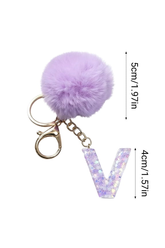 Purple Velvet Ball Pendant, Personalized Keychain or Backpack Small Pendant, Holiday Gift for Friends and Family,Unique Valentines Day Gift For Him Or Her