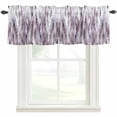 thumbnail image 1 of Purple Vintage Rod Pocket Curtain Valance, Striped Painting Retro Abstract Art Farmhouse Window Valance for Living Room, Bedroom, Kitchen 42"W x 12"L, 1 of 9