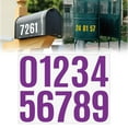 thumbnail image 1 of Purple Vinyl Number Stickers 4 Inch for Mailbox Car Home, By Meiiso, Large Inventory!, 1 of 9