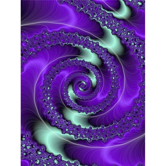 Purple Vortex Poster Print