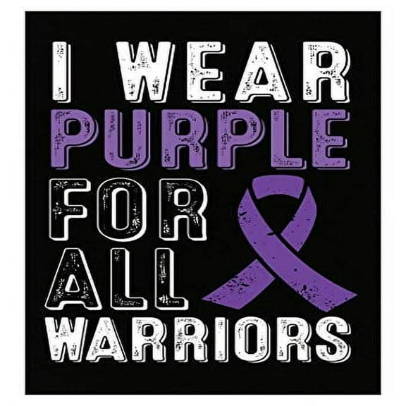 Purple Warrior Poster - Domestic Violence Awareness & Support
