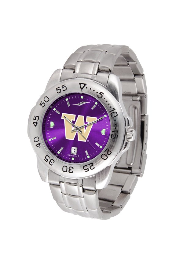 Purple Washington Huskies Sport Steel AnoChrome Watch