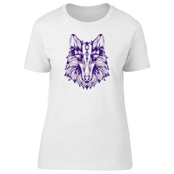 Purple Watercolor Tribal Fox Tee Men's -Image by Shutterstock