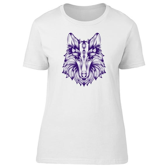 Purple Watercolor Tribal Fox T-Shirt Men -Image by Shutterstock, Male x-Large