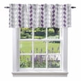 thumbnail image 1 of Purple Wave Line Valance Curtain for Windows Modern Gray Striped Abstract Gradient Rod Pocket Curtain Valances Short Window Treatments Panels for Kitchen Bathroom Laundry Room Basement 42 x 12 Inch, 1 of 9