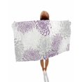 thumbnail image 1 of Purple White Beach Towels Oversized Super Absorbent, Abstract Grey Chrysanthemum Flower Floral Lightweight Bath Towel Quick Dry Sets For Bathroom/Pool/Rv Camping/Beach Play/Gym Room/Picnic 35"x70", 1 of 8