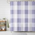 thumbnail image 1 of Purple White Buffalo Check Shower Curtains for Bathroom, Farmhouse Plaid Modern Geometric Waterproof Fabric Shower Curtain, Decorative Bathroom Curtain for Bathtub, 72"x78" , No Hooks Included, 1 of 9