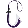 thumbnail image 1 of Endea Graduation Purple/White Graduation Tassel with Black Date Drop, 1 of 10